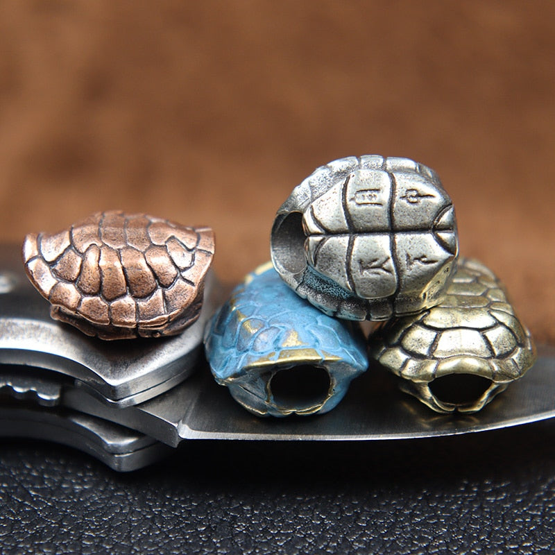 Longevity Turtle Shell Beard Bead