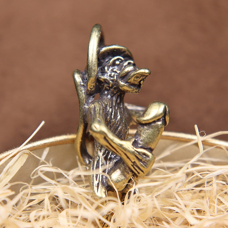 Naughty Rebel Brass Monkey Beard Bead