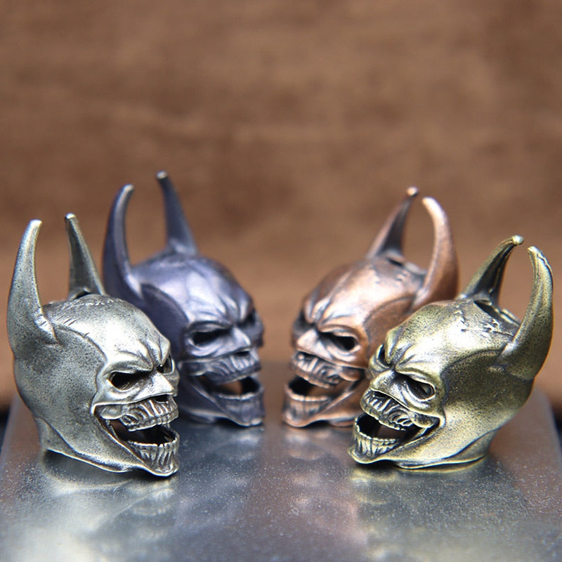 Comic Superhero Skull Beard Bead