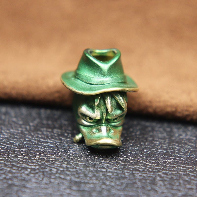 Smoking Duck Detective Beard Bead