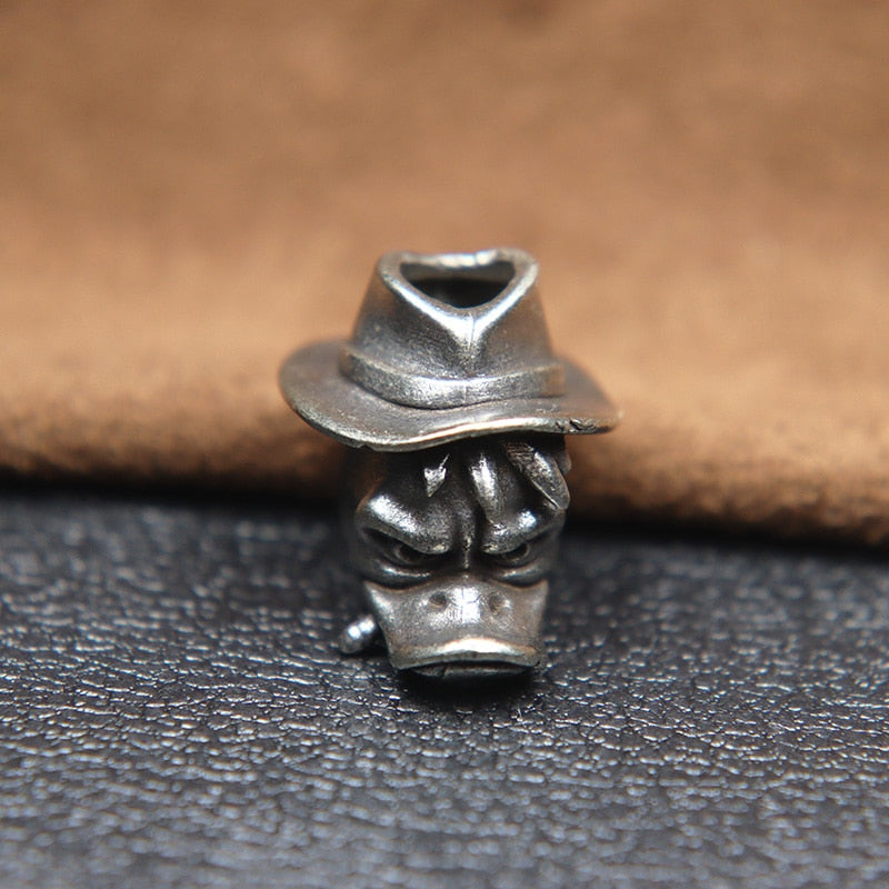 Smoking Duck Detective Beard Bead