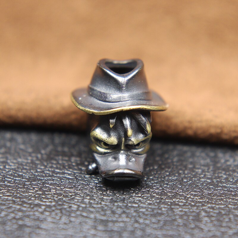 Smoking Duck Detective Beard Bead