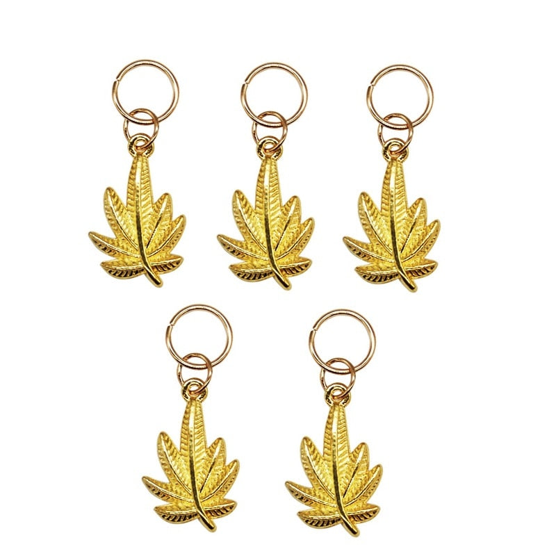 Hottest 5pcs/Lot Pendant Gold and Silver Hair Jewelry