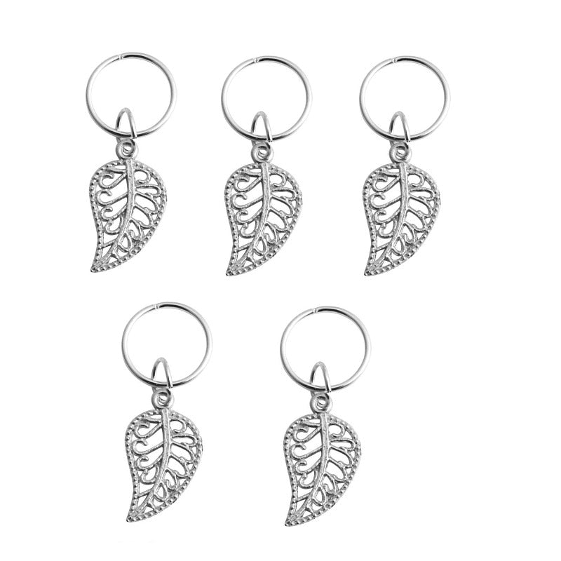 Hottest 5pcs/Lot Pendant Gold and Silver Hair Jewelry