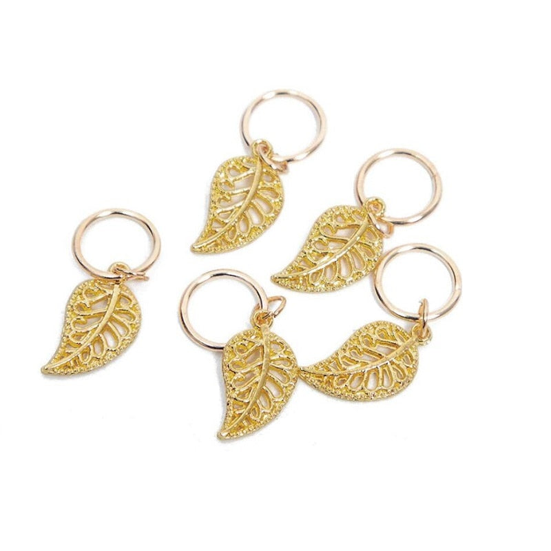 Hottest 5pcs/Lot Pendant Gold and Silver Hair Jewelry