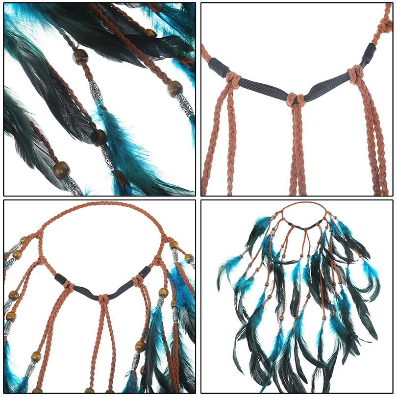 Feather Bohemian Hair Band