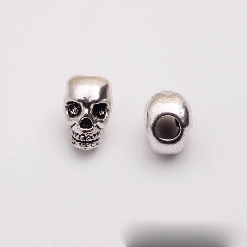 Rebel out with this 10pcs/lot Punk Skull Beard Bead!