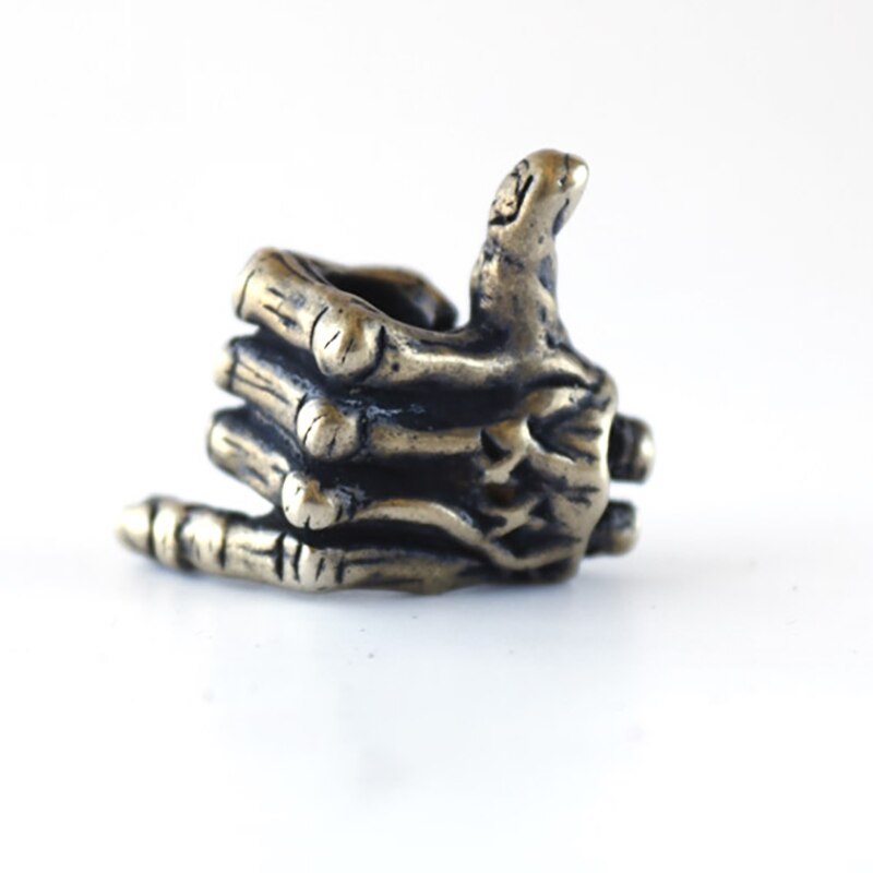 Hang Loose Skull Hand Beard Bead