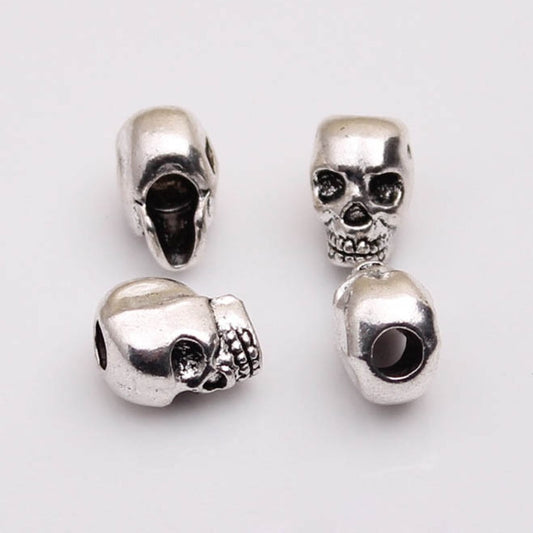 Rebel out with this 10pcs/lot Punk Skull Beard Bead!