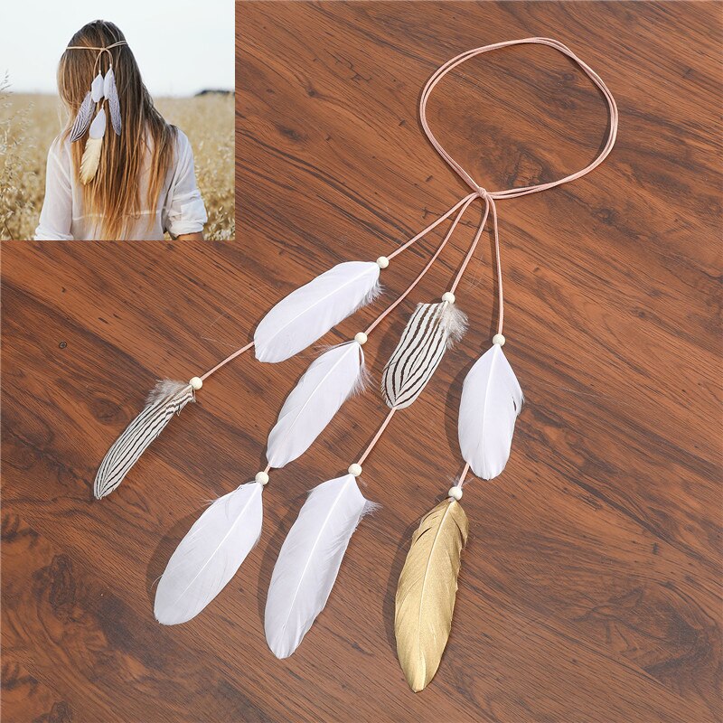 Feather Bohemian Hair Band