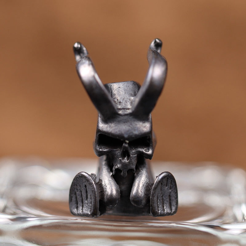 Devil Skull Figure Beard Bead