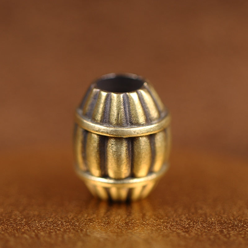 Skull Head Barrel Beard Bead