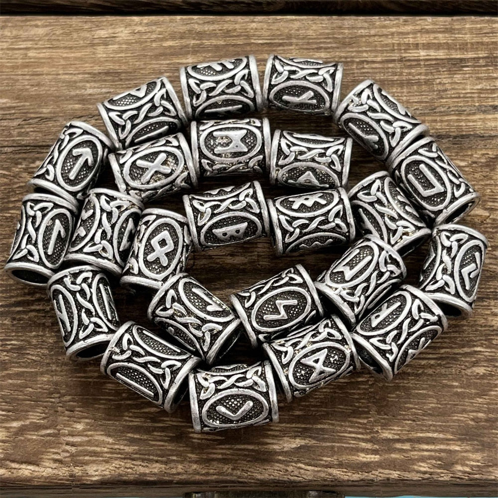 Rebel Viking Runes Beard Beads!