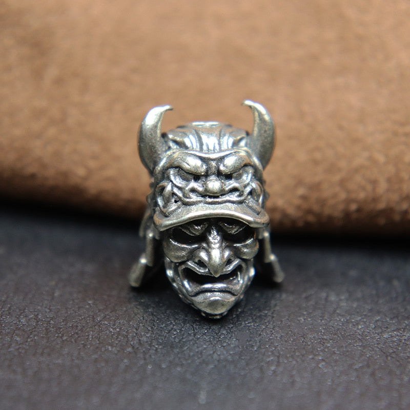 Samurai Helmet Brass Beard Bead