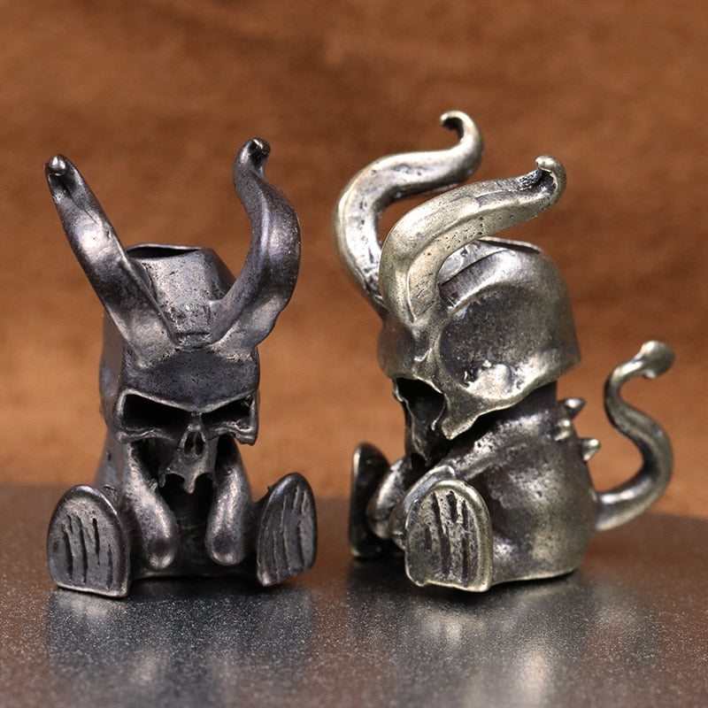 Devil Skull Figure Beard Bead