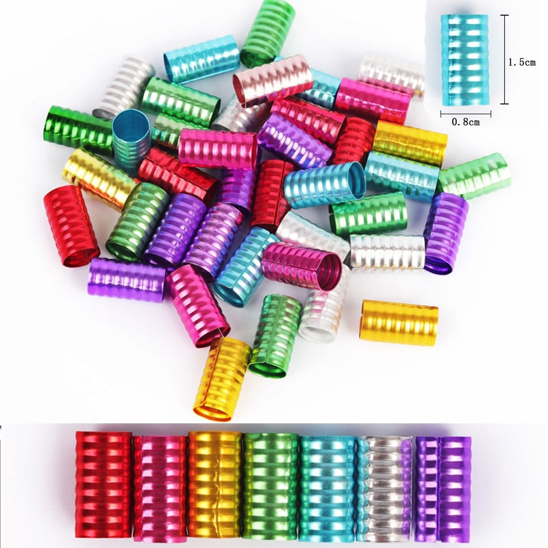 30Pcs Colorful Hair Tubes! Great for Kids, Women and Men!