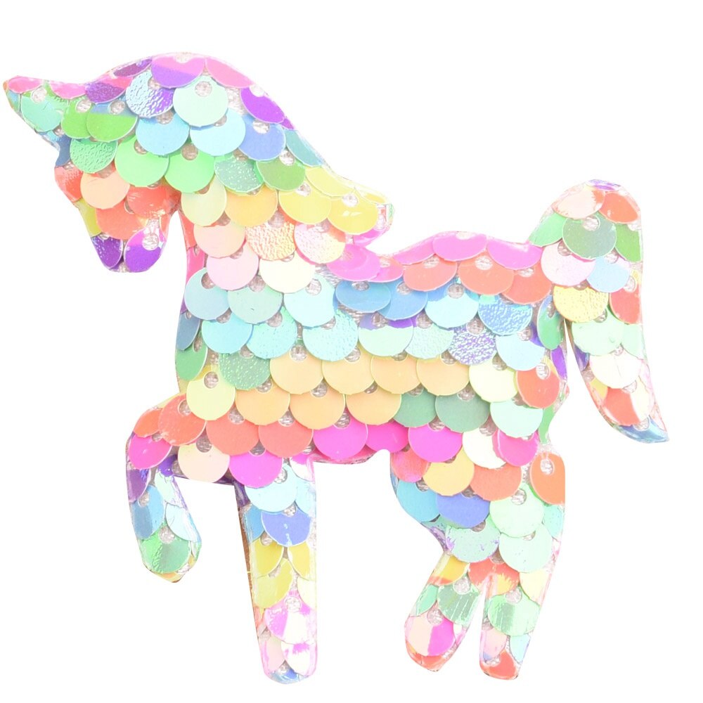 36  Sequins Unicorn Hair Clips