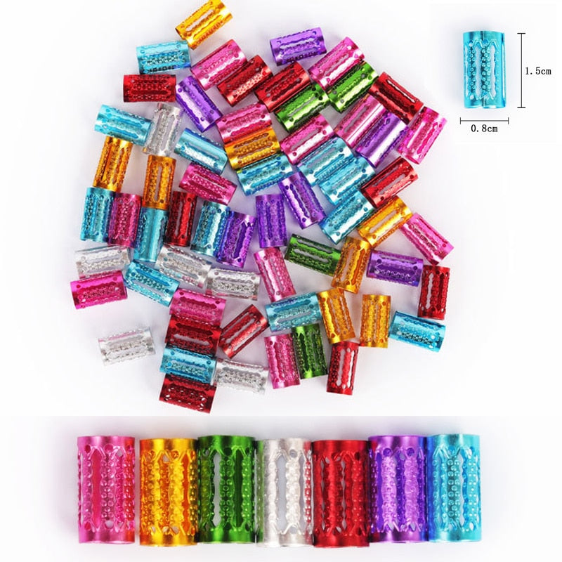 30Pcs Colorful Hair Tubes! Great for Kids, Women and Men!