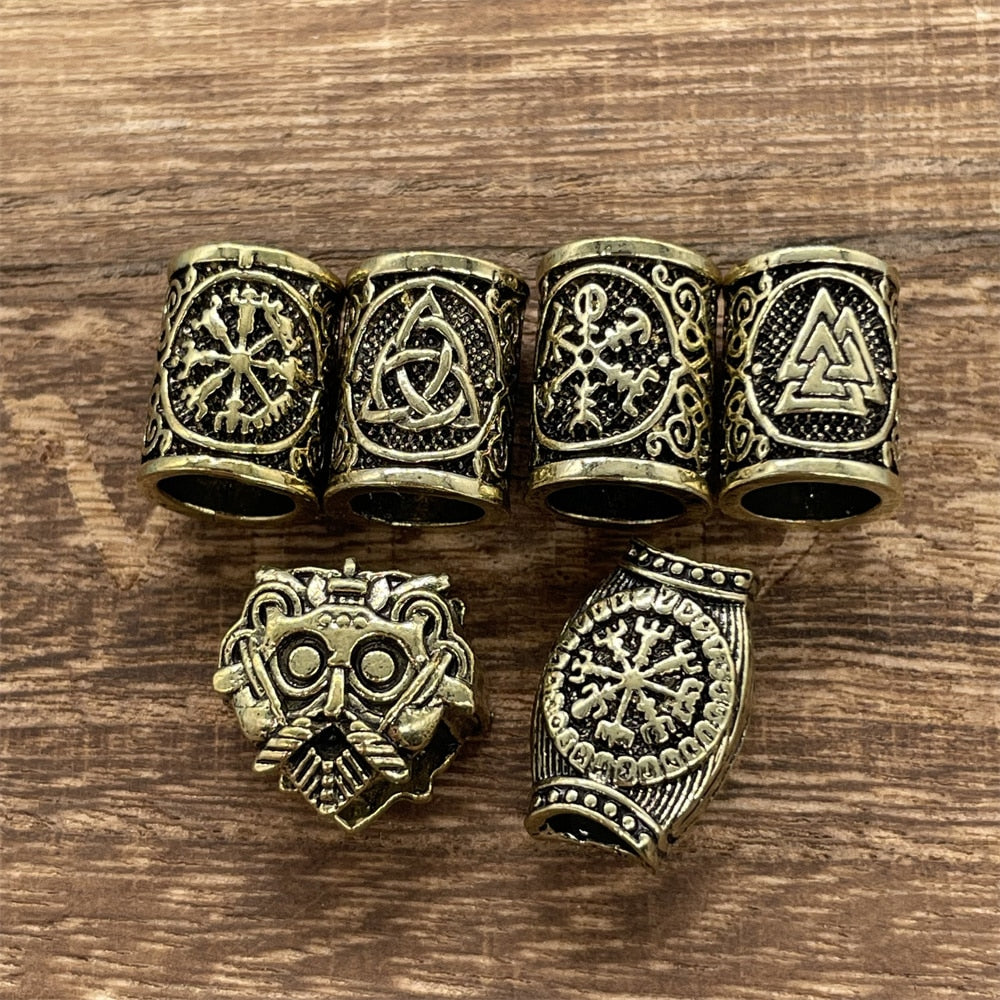 Rebel Viking Runes Beard Beads!