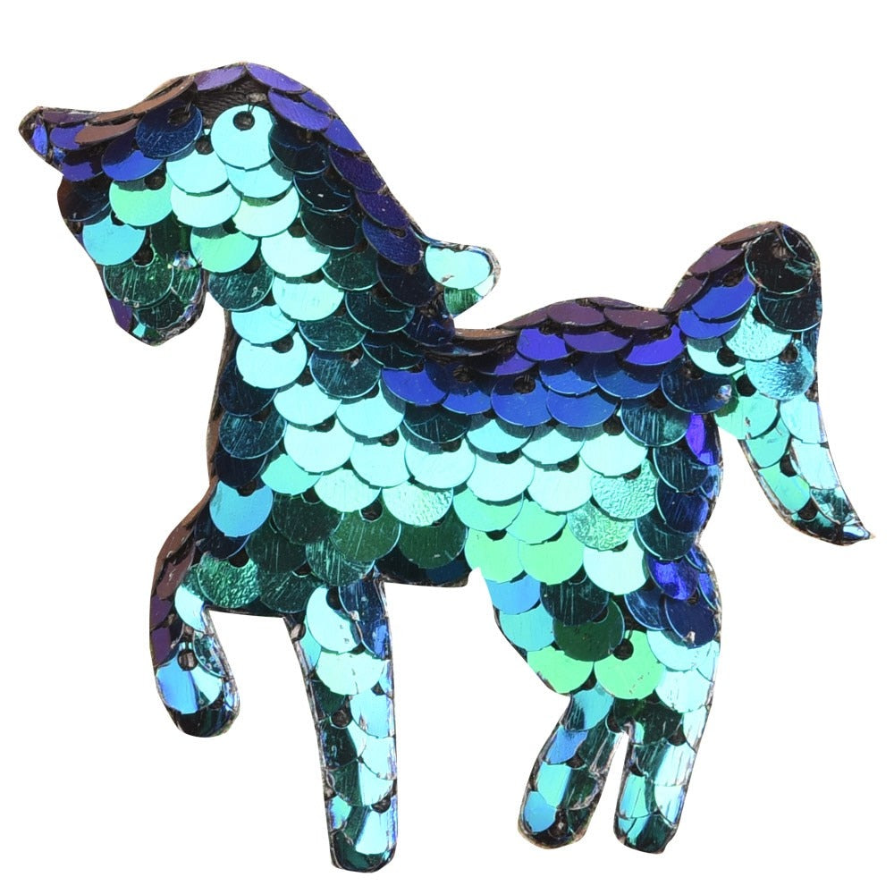 36  Sequins Unicorn Hair Clips