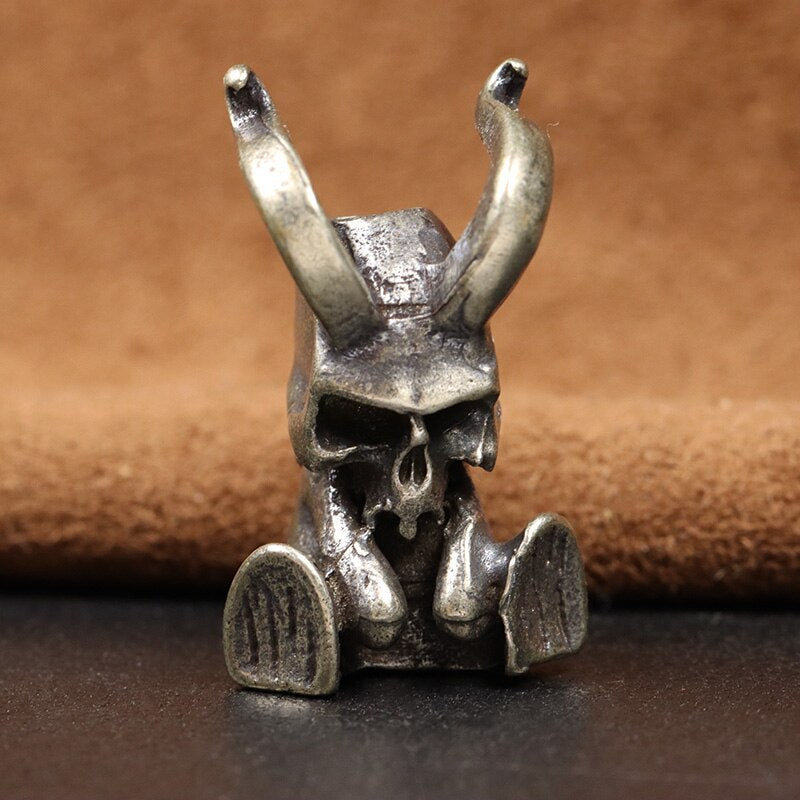 Devil Skull Figure Beard Bead